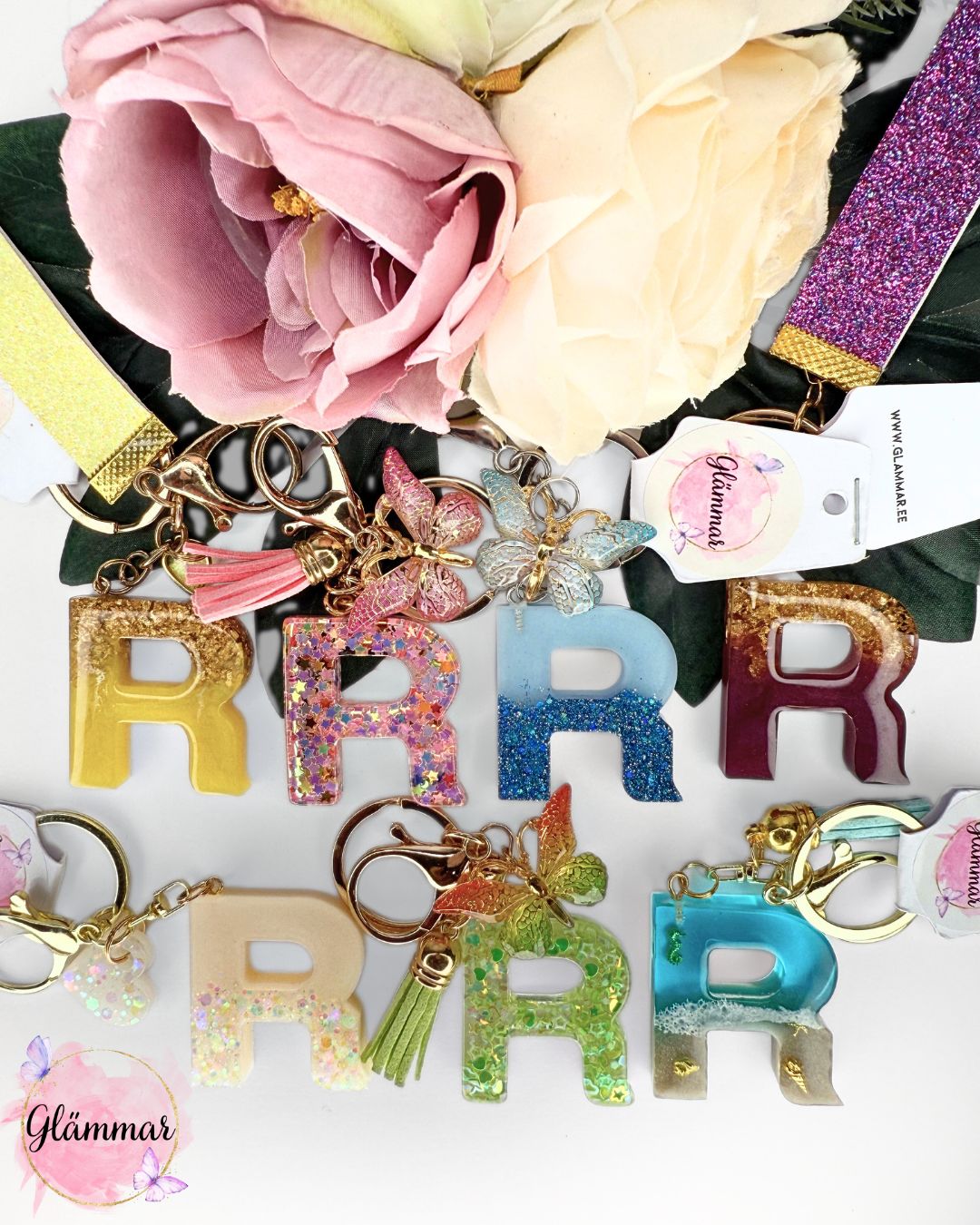 R nimetähe võtmehoidja