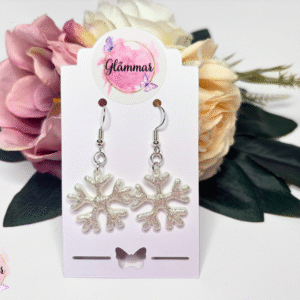 Käsitöö kõrvarõngad väikesed lumehelbed