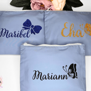 Nimeline kosmeetikakott sinine