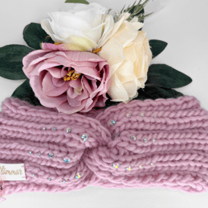 Meriinovillane peapael pastellroosa