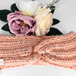 Meriinovillane peapael lõheroosa